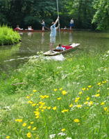 Punting on the river